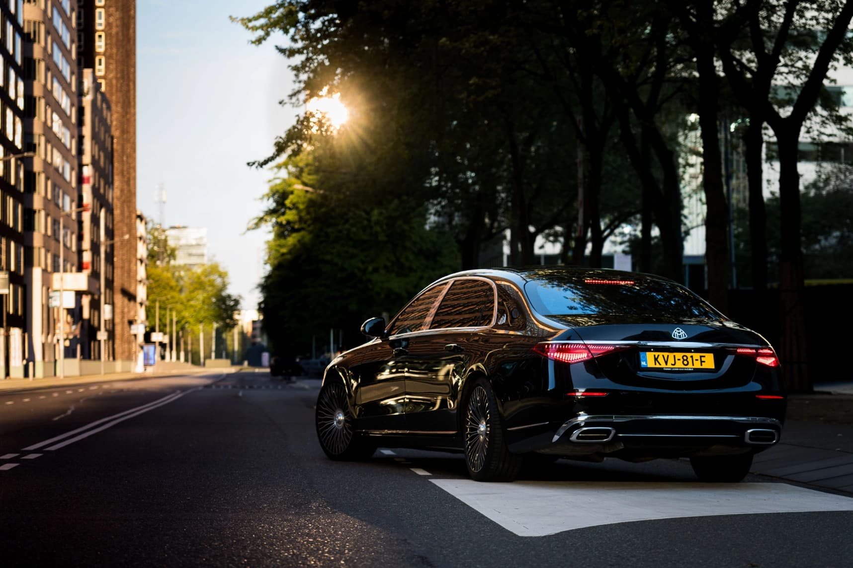 Mercedes-Maybach chauffeur car for VIP transfers in Amsterdam