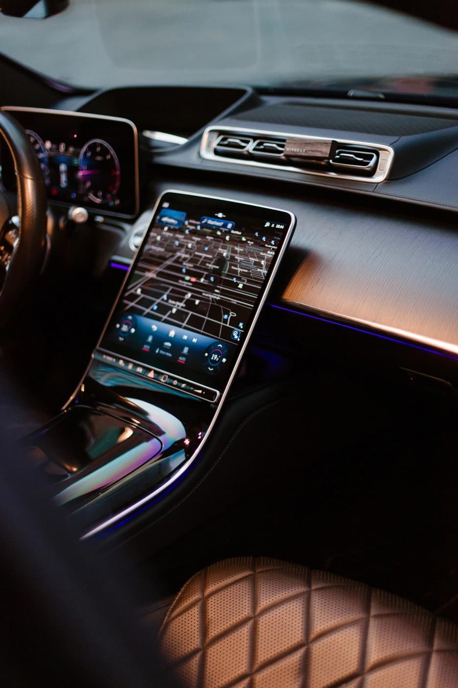 Interior of the Mercedes S-Class
