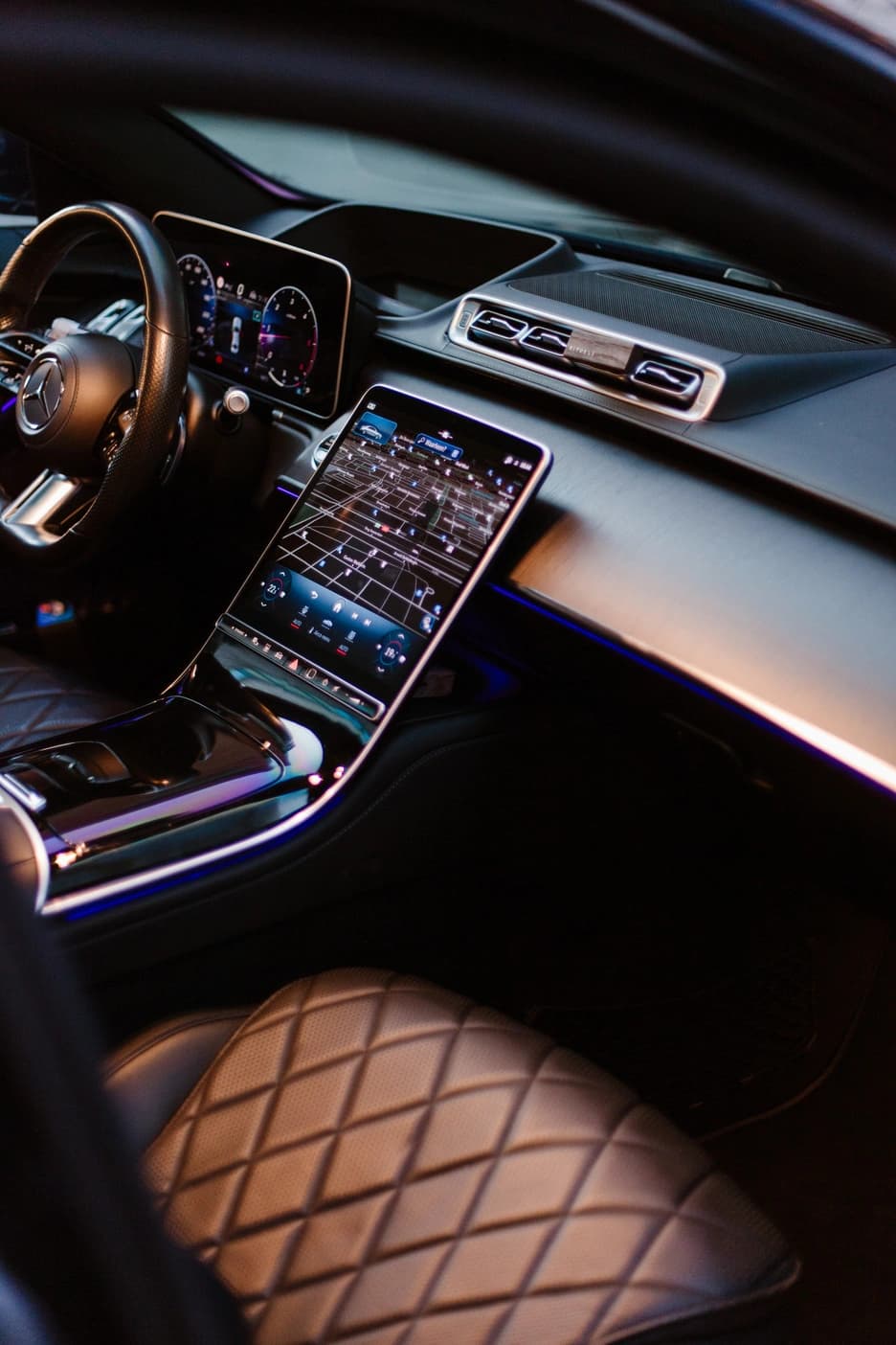 Interior of the Mercedes S-Class