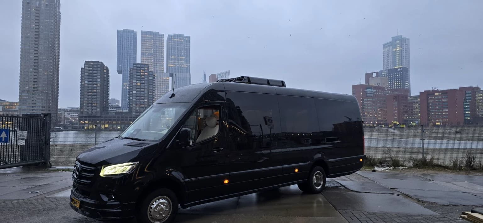 Mercedes Sprinter 16-seater minibus for group transfers in Amsterdam